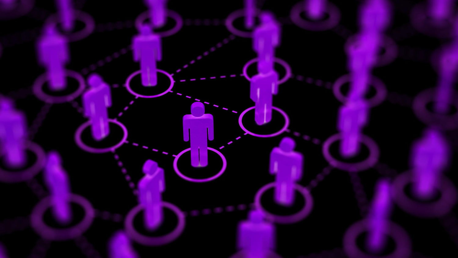 Rede de pessoas conectadas simbolizando a geração de leads com o RD Station e o crescimento de empresas por meio da automação de marketing.