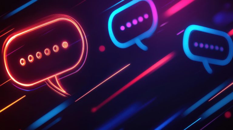 Automação de atendimento via chat com n8n, ícones de mensagens digitais representando integração e eficiência no suporte ao cliente.